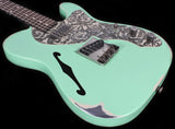 Trussart Deluxe Steelcaster in Surf Green on Cream w/ Roses