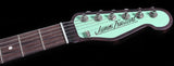 Trussart Deluxe Steelcaster in Surf Green on Cream w/ Roses