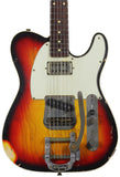Nash TC-63 Guitar, 3 Tone Sunburst, Bigsby, Lollartron Neck