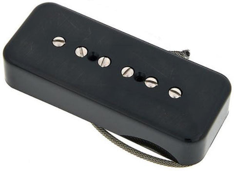 Lollar P-90 Soap Bar Pickup, Bridge, Matte Black - Humbucker Music