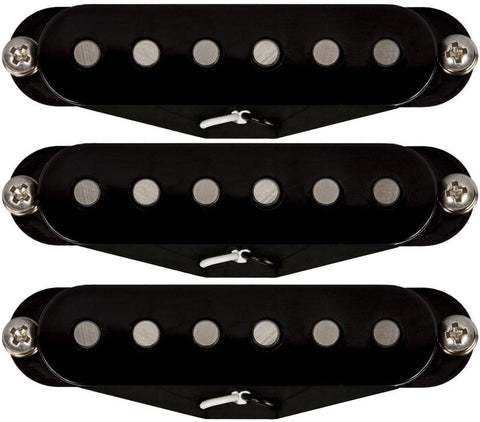 Lollar Strat Sixty-Four Pickup Set, Black - Humbucker Music