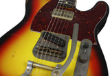 Nash T-63 Guitar, 3 Tone Sunburst, Medium Distress, Bigsby