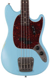 Nash MB63 Bass Guitar, Sonic Blue, Light Aging