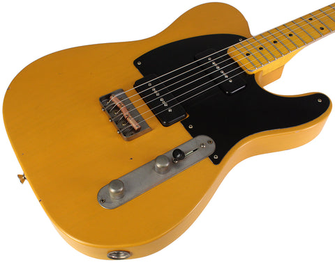 Nash T2HB Guitar, P90's, Butterscotch Blonde, Light Aging