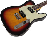 Nash T2HB Guitar, P90's, 3 Tone Burst, Light Aging