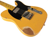 Nash T52 Guitar, Butterscotch Blonde, Humbucker, Heavy Aging