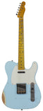 Nash T57 Guitar, Sonic Blue, Medium Aging