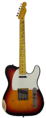 Nash T57 Guitar, 3-Tone Sunburst, Medium Aging
