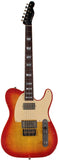 Nash T59FLM Flame Top Guitar, Cherry Sunburst, Light Aging