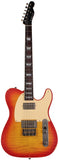 Nash T59FLM Flame Top Guitar, Cherry Sunburst, Light Aging