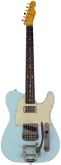 Nash T63DB Guitar, Double Bound, Bigsby, Lollartron, Sonic Blue, Light Aging