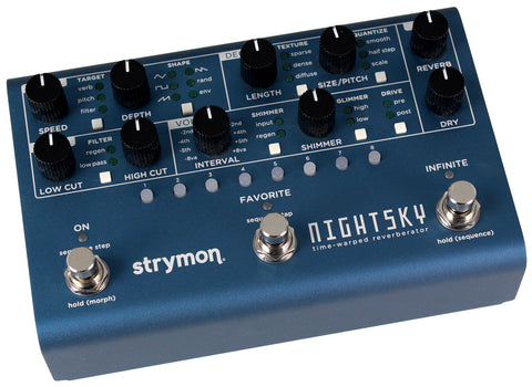 Strymon NightSky Time-Warped Revererator Pedal - Humbucker Music