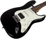 Suhr Classic S HSS Guitar, Black, Rosewood - Humbucker Music