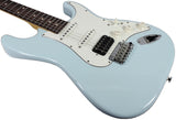 Suhr Classic S HSS Guitar, Sonic Blue, Rosewood - Humbucker Music