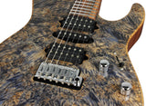 . Suhr Modern Burl Maple  - Trans Blue Tint