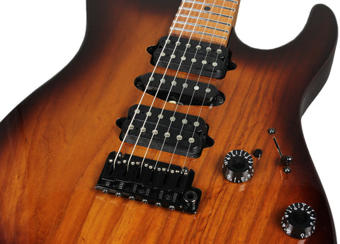 . Suhr Modern Roasted Swamp Ash Guitar - Brown Burst