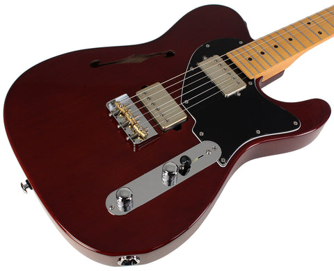 Suhr Alt T Guitar, Trans Brown, Maple - Humbucker Music