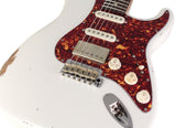 Suhr Select Classic S Antique HSS Guitar, Roasted Flamed Neck, Olympic White, Rosewood