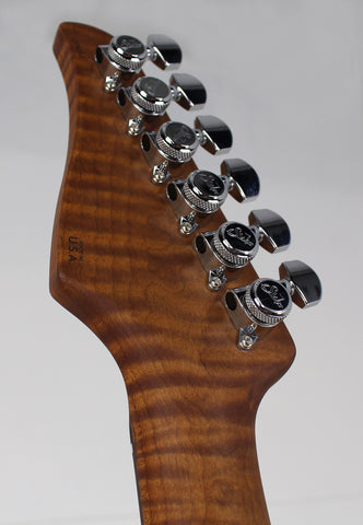 Suhr Select Classic S HSS Guitar, Roasted Flamed Neck, Sonic Blue, Rosewood