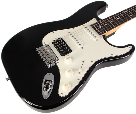 Suhr Classic S Antique Guitar, Black, Rosewood, HSS - Humbucker Music