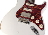 Suhr Select Classic S Antique HSS Guitar, Roasted Flamed Neck, Olympic White, Rosewood