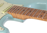 Suhr Select Classic S Antique HSS Guitar, Roasted Flamed Neck, Sonic Blue, Maple