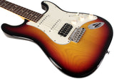 Suhr Classic S HSS Guitar, 3 Tone Burst, Rosewood - Humbucker Music