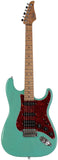 Suhr Limited Classic S Paulownia Guitar, Trans Seafoam Green, Hardshell Case - Humbucker Music