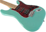 Suhr Limited Classic S Paulownia Guitar, Trans Seafoam Green, Hardshell Case - Humbucker Music