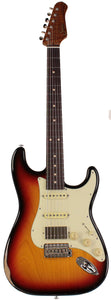 Suhr Select Classic S Antique HSS Guitar, Roasted Neck, 3-Tone Burst