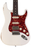 Suhr Select Classic S Antique HSS Guitar, Roasted Flamed Neck, Olympic White, Rosewood