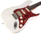 Suhr Select Classic S Antique HSS Guitar, Roasted Flamed Neck, Olympic White, Rosewood