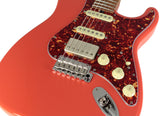 Suhr Select Classic S HSS Guitar, Roasted Flamed Neck, Fiesta Red, Maple