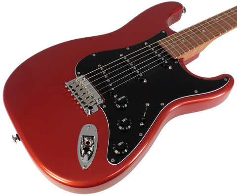 Suhr Select Classic S Guitar, Roasted Flamed Neck, Orange Crush Metallic, Maple - Humbucker Music