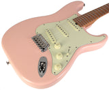 Suhr Select Classic S Guitar, Roasted Flamed Neck, Shell Pink, Maple