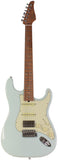 Suhr Select Classic S HSS Guitar, Roasted Flamed Neck, Sonic Blue, Maple