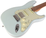 Suhr Select Classic S HSS Guitar, Roasted Flamed Neck, Sonic Blue, Maple