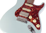 Suhr Select Classic S HSS Guitar, Roasted Flamed Neck, Sonic Blue, Maple