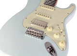 Suhr Select Classic S HSS Guitar, Roasted Flamed Neck, Sonic Blue, Rosewood