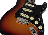 Suhr Select Classic S Guitar, Roasted Flamed Neck, 3-Tone Burst, Rosewood
