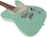 Suhr Classic T HH Roasted Select Guitar, Maple, Surf Green - Humbucker Music