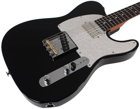 Suhr Classic T HS Roasted Select Guitar, Flamed, Rosewood, Black