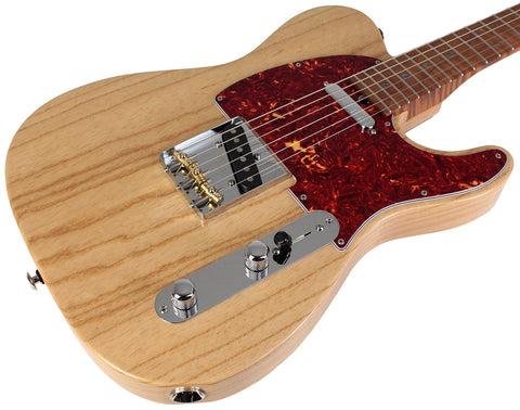 Suhr Select Classic T Roasted, Flamed, Swamp Ash, Natural Burst, Hardshell
