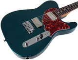 Suhr Classic T HH Roasted Select Guitar, Flamed, Rosewood, Ocean Turquoise