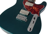 Suhr Classic T HH Roasted Select Guitar, Flamed, Rosewood, Ocean Turquoise - Humbucker Music