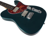 Suhr Classic T HH Roasted Select Guitar, Flamed, Rosewood, Ocean Turquoise - Humbucker Music