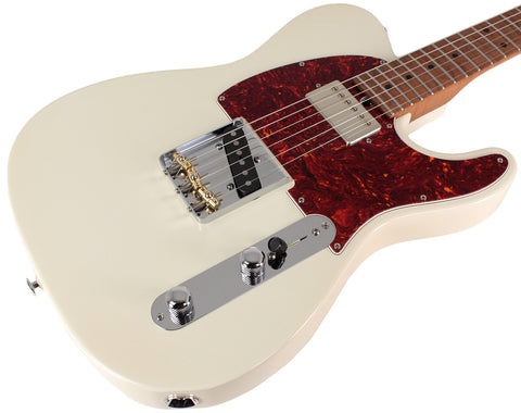 Suhr Select Classic T HS Roasted, Flamed, Swamp Ash, Olympic White