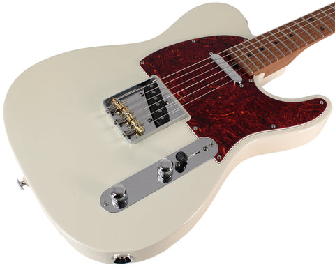 Suhr Select Classic T Guitar, Roasted Flamed Neck, Olympic White