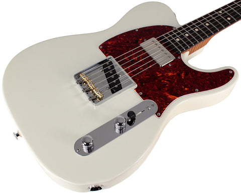 Suhr Classic T HS Roasted Select Guitar, Flamed, Rosewood, Olympic White