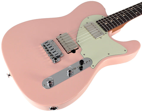 Suhr Classic T HH Roasted Select Guitar, Flamed, Rosewood, Shell Pink